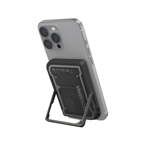 SkinArma Mecha Nexus USB-C 5000mAh Power Bank Built-In Kick Stand - Black [B]- بطارية متنقلة - ماغ سيف + ستاند - قوه 20 واط - سعة 5000 ملي امبير - كفالة 12 شهر