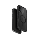 Uniq Hybrid Combat Magsafe Case for iPhone 17 - Carbon Black - كفر حمايه عاليه - يونيك - سلسلة ايفون 17 - ماغ سيف - شفاف