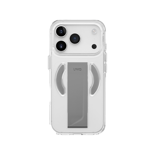 Uniq Hybrid Heldro Air MagSafe Case for iPhone 17 - Lucent Clear - كفر حمايه عاليه - يونيك - سلسلة ايفون 17 - مع مسكه - ماغ سيف - شفاف