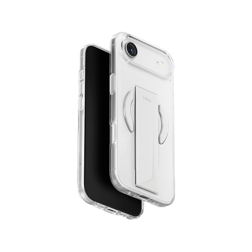 Uniq Hybrid Heldro Air MagSafe Case for iPhone 17 - Lucent Clear - كفر حمايه عاليه - يونيك - سلسلة ايفون 17 - مع مسكه - ماغ سيف - شفاف
