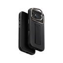 Uniq Hybrid Heldro Pro MagSafe Case for iPhone17 Pro / 17 Pro Max - Dallas Black [B] - كفر حمايه عاليه - يونيك - سلسلة ايفون 17 - مع مسكه - ماغ سيف