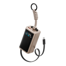 Energea Compac Arc 45W PD 10000mAh Power Bank Built-In USB-C Cable - Gold [B]- بطارية متنقلة - انيرجيا - سعة 10000 - عدد 1 سلك شاحن تايب سي - شاشة رقميه - قوة 45 واط - كفالة 24 شهر