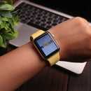 Silicon Watch Band for Apple Watch - Yellow - سير ساعة ابل ووتش