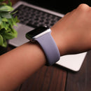 Silicon Watch Band for Apple Watch - Light Gray - سير ساعة ابل ووتش