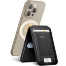 UGREEN Magnetic Wallet with Stand - Black [b] - محفظة ومسكة مغناطيس - ماغ سيف - يوجرين