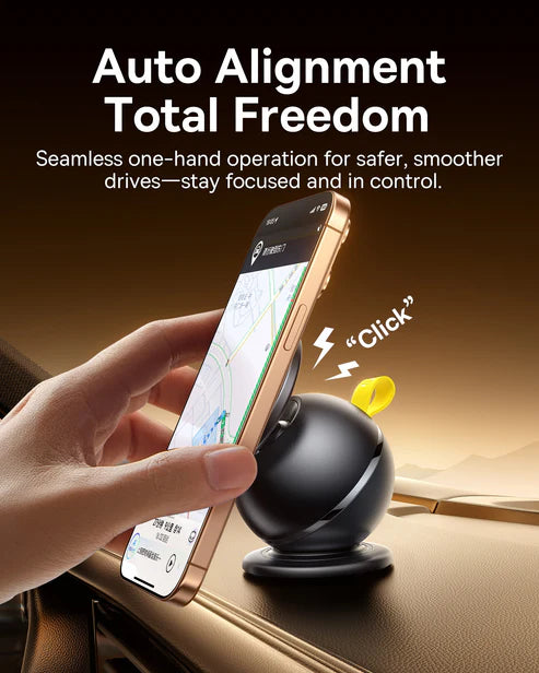 Baseus PrimeTrip VC1 Air Dashboard Magnetic Car Mount – Black [D] - ستاند مكتبي - عالي الجودة - مغناطيس - لجميع انواع الاجهزة