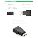 UGREEN 20101 Mini HDMI Male to HDMI Female Adapter – Black - محول اتش دي ام اي للكاميرا -  يوجرين - ميني اتش دي ام اي