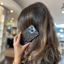 Black Glitter Case for iPhone - كفر جليتر - أسود