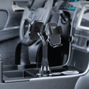 Green Lion Dual Drive Universal Car phone Holder - Black - ستاند سيارة - مكان الكوب - ذراع طويل