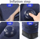 Travelest Inflatable Portable Travel Foot Leg Rest Pillow with Built-in air Pump for Travel - Navy [T]  - وسادة هوائية لراحة القدم للطائرة من ترافيليست - كحلي