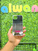 Noufa Mirror Case with Your Customization Letter - كفر مراية - الكفر + التصميم + الطباعة - سيتم التواصل معكم لتحديد الكلمات والالوان والصور