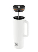 24Bottles - Straw Cup 800ml Ice White [F] - مطارة حافظة للحرارة