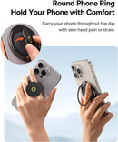 Baseus MagPro Series II Magnetic Ring Phone Holder - Black [D] - مسكة دائريه مغناطيس وستاند + ماغ سيف