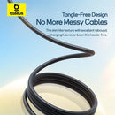 Baseus Ultra-Fast 3-in-1 USB-A to M+L+C 3.5A 1.3m Charging Cable – Black [D] - كيبل 3 في 1 - تايب سي - ايفون - ميكرو - طول 1.3 متر