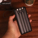 Porodo 10000mAh Magsafe Integrated Cables Smart Folding Stand - بطاريه متنقلة - سعة 10 ألاف - بورودو + شحن ماغ سيف قوة 15 واط  - ستاند + سلك شحن  تايب سي + سلك شحن  ايفون + سلك شحن مايكرو + سلك يو اس بي اي - شاشة رقمية + ستاند - كفالة 24 شهر