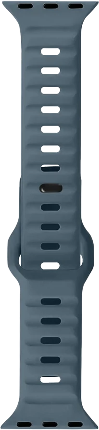PAWA - Lagos Premium Soft Silicon Straps - Marine Blue - سير ساعه أبل واتش