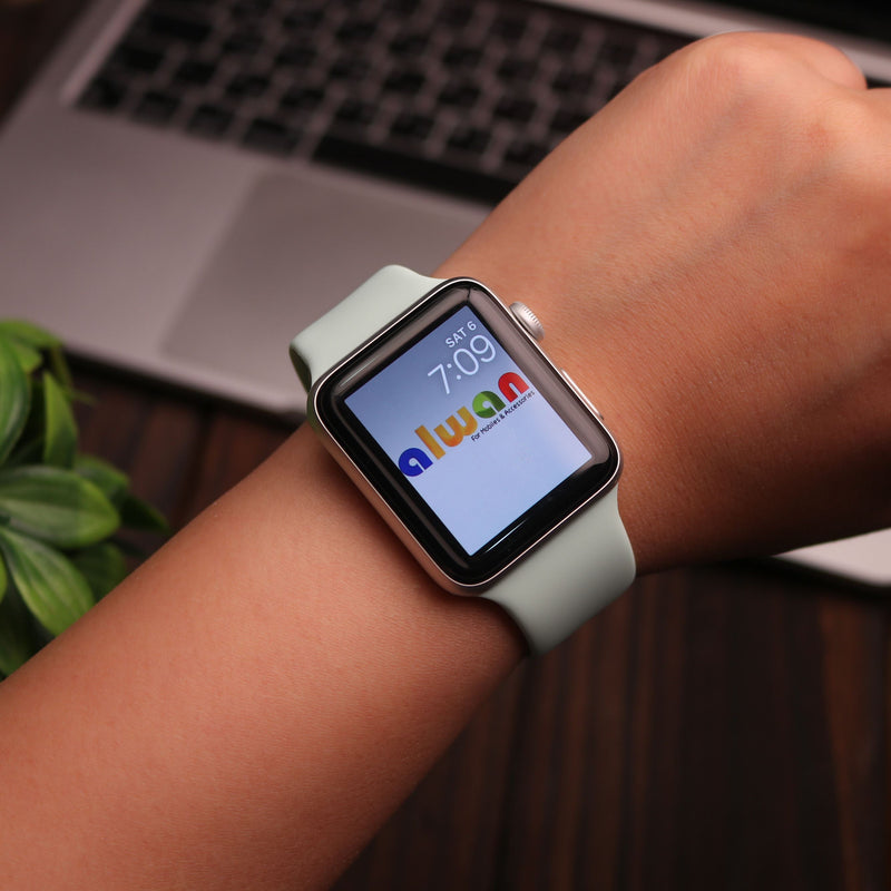 Silicon Watch Band for Apple Watch - Mint Green - سير ساعة ابل ووتش