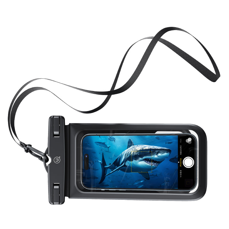 USAMS  Double Pocket Waterproof Bag - Black - كفر ضد الماء - مزدوج - لجميع انواع واحجام الاجهزة