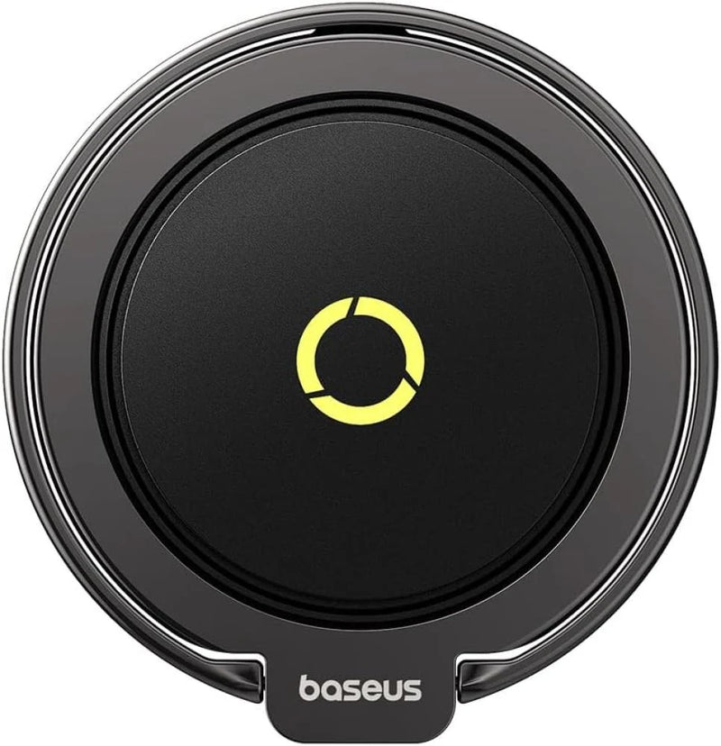 Baseus MagPro Series II Magnetic Ring Phone Holder - Black [B] - مسكة دائريه مغناطيس وستاند + ماغ سيف