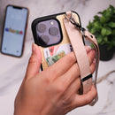 Dana Yellow Leather Case with Card Slot and Strap - كفر مع مسكة شريطة ومكان للبطاقات وخيط علاقة