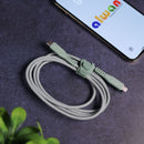 Energea Flow USB-C To Lightning Cable 1.5M - Green [B] سلك شحن ايفون تايب سي - انيرجيا - طول متر ونصف - كفالة 5 سنين