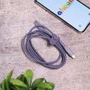 Energea Flow USB-C To USB-C Cable 1.5M - Purple [B] - سلك شحن - انيرجيا - تايب سي الي تايب سي - طول متر ونصف - كفالة 5 سنين