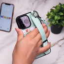 Dana Tiffany Leather Case with Card Slot and Strap - كفر مع مسكة شريطة ومكان للبطاقات وخيط علاقة