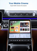 PhonePlanet -PP-CP04 – 4-in-1 Multimedia Car Smart Box CarPlay - Android Auto - HDMI - Screen Mirroring [H] - وصلة كار بلاي - مشغل وسائط متعددة لشاشة السيارة  - كفالة 24 شهر