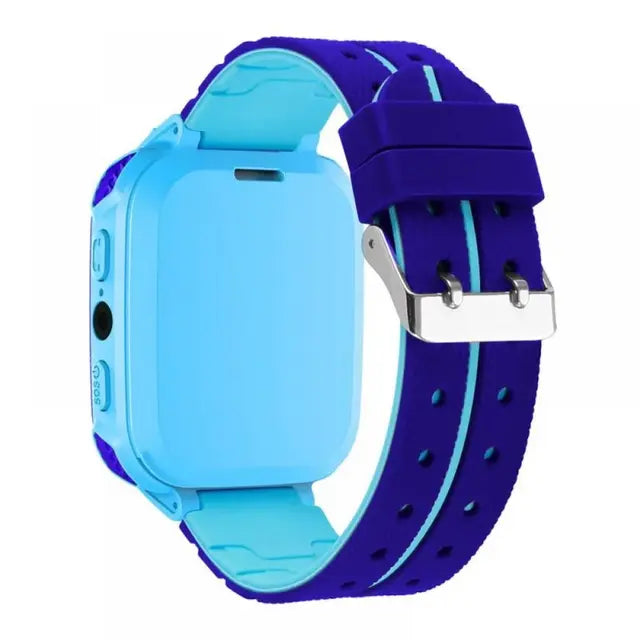 Smart Watch for Kids - Blue - [H] ساعة ذكية للأطفال  - تدعم شريحة الاتصال والتتبع