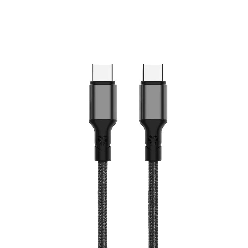 Aspor USB-C to USB-C Converter Cable Spore Model AC-21 3m Length - Black - سلك شحن تايب سي  - طول 3 متر - كفالة 12 شهر