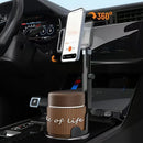 Magnetic Car Cup Holder Phone Mount - ستاند سيارة - القاعدة مكان الكوب + حامل كوب - ماغ سيف - ذراع طويل