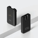 Smartix Premium Slim 45W GaN Wall Adaptor - Blake - بلاك شاحن حائط قوه 45 واط - منفذ تايب سي + منفذ يو اس بي - كفالة 12 شهر