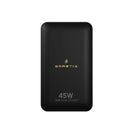 Smartix Premium Slim 45W GaN Wall Adaptor - Blake - بلاك شاحن حائط قوه 45 واط - منفذ تايب سي + منفذ يو اس بي - كفالة 12 شهر