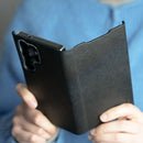 Araree Samsung S25 Ultra Bonnet Diary Case - Black [A] -  S25 كفر سامسونج  - حماية عالية مع بوك + ستاند - ألتر