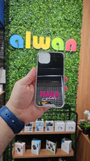 Noufa Mirror Case with Your Customization Letter - كفر مراية - الكفر + التصميم + الطباعة - سيتم التواصل معكم لتحديد الكلمات والالوان والصور