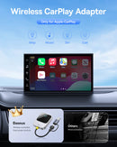 Baseus SafeJourney Wireless CarPlay Adapter – Space Grey [D] - وصلة كار بلاي - بلوتوث - 2 في 1 - يو اس بي + تايب سي - كفالة 24 شهر
