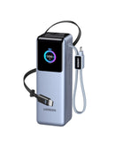 UGREEN 25000mAh 200W Nexode Pro Power Bank with 35cm Braided Cable + 65cm Retractable Cable Blue [b] - بطارية متنقلة - يوجرين - قوه 200 واط - سعة 25000 ملي امبير - كفالة 12 شهر