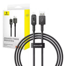Fast Charging Cable Baseus Explorer 2.4A 1M (Black) - سلك شحن ايفون - بيسوس - طول 1 متر - كفالة 12 شهر