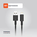 Porodo USB-A to Lightning Durable Charging Cable Black - سلك شحن ايفون - بورودو - طول 1.2 سم - كفالة 24 شهر