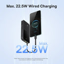 Baseus EnerFill FC51 Bipow2 Pro Digital Display Power Bank with Built-in Cable 10000mAh 22.5W - Cosmic Black [D] بطارية متنقلة - بيسوس - سعة 10000 - عدد 1 سلك شاحن تايب سي - شاشة رقميه - قوة 22.5 واط - كفالة 24 شهر