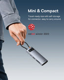 Baseus Metal Gleam 7-Port HUB – Space Grey [D] - وصلة تايب سي - 7 في 1 - لاجهزة الايباد برو والماك بوك - متعددة الاستخدام - كفالة 12 شهر