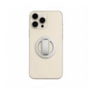 Wewe N52 magnet provides a strong hold 360-degree rotation for flexible White and Silver [H] - مسكة - سيليكون + ستاند - خاصية الماغ سيف