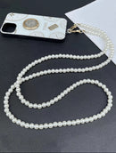 Noufa - Long pearl strap - With or Without Case - خيط علاقة - يمكنكم اختيار مع كفر شفاف او بدون كفر