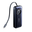 Baseus EnerCore CR11 Power Bank 20000mAh 67W with Retractable Cable – Black [D] بطارية متنقلة - بيسوس - سعة 20000 - عدد 1 سلك شاحن تايب سي - شاشة رقميه - قوة 67 واط - كفالة 24 شهر