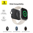 Baseus MagPro Magnetic Wireless Charger for E-Watch 2.5W – Black [D] شاحن ابل واتش - ماغ سيف وايرلس بقوة 2.5 واط - خاصية الشحن السريع - كفالة 12 شهر