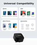 UGREEN PD20W Fast Charger - Black - شاحن حائط تايب سي - يو جرين - قوة 20 واط - كفالة 12 شهر