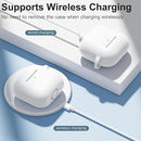 Clip AirPods 4 - 2024 Silicon Case - White - كفر حماية - سماعة ابل ايربودز 4 - 2024