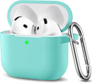 Clip AirPods 4 - 2024 Silicon Case - Mint Green - كفر حماية - سماعة ابل ايربودز 4 - 2024