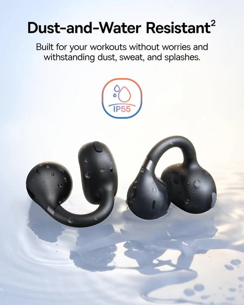 Baseus Bass BC1 Open-Ear TWS Earbuds – Black [D]-  سماعة بيسوس - بلوتوث - كفاله 12 شهر