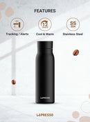LePresso 600ml Smart Hydration Vacuum Bottle [O] - مطارة ذكيه حافظة للحرارة والبرودة - ابليكشن + سينسر حراره - تذكير بشرب الماي - شاشه رقمية - كفالة 12 شهر